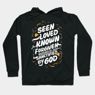 Divine Embrace: A Message of Faith and Redemption Hoodie